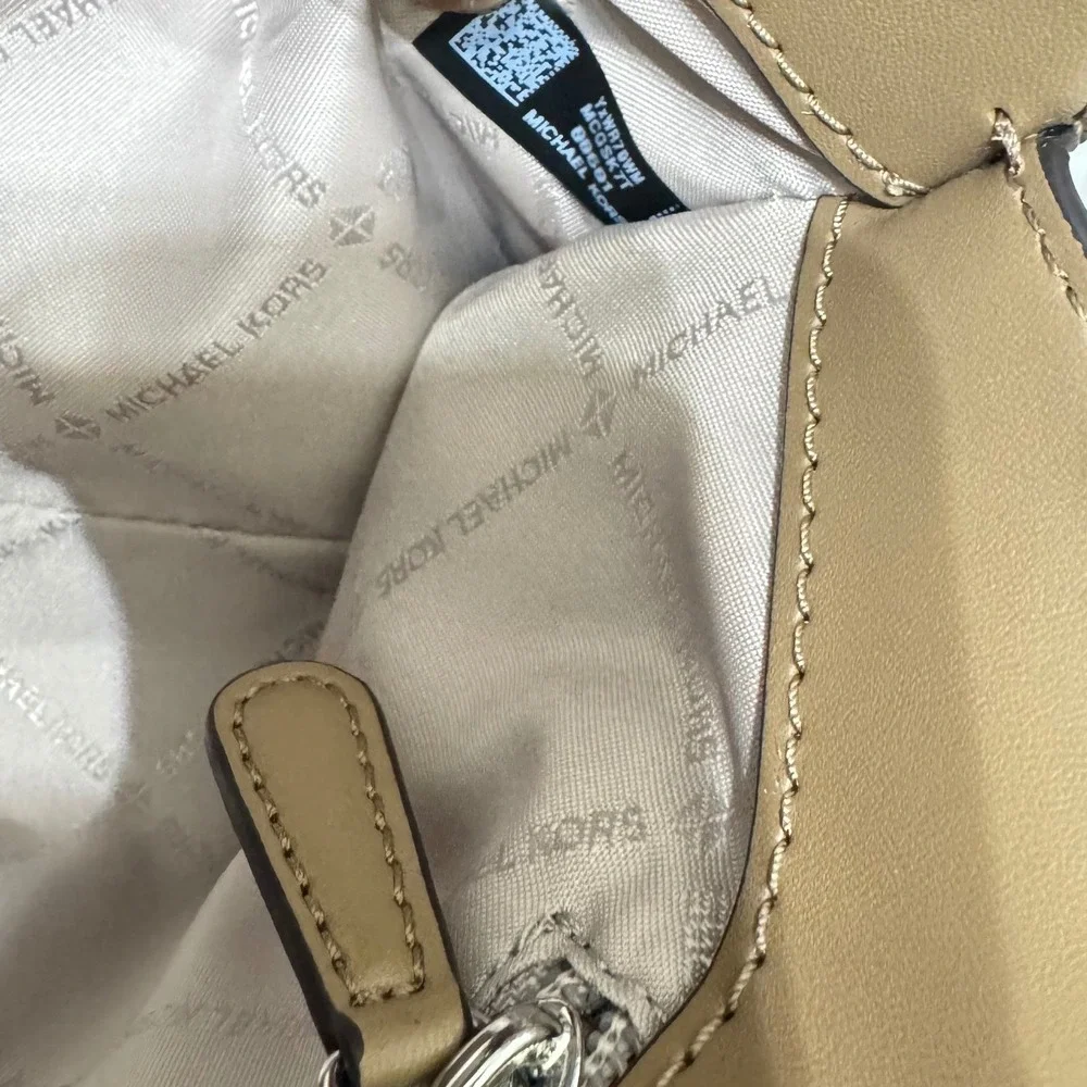 Michael Kors Small Camille Dark‎ Khaki saffiano Leather Satchel Handbag